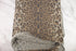 Brown Leopard Print Brushed Fleece Like Sweater Knit Fabric Remnant 1.5 yards